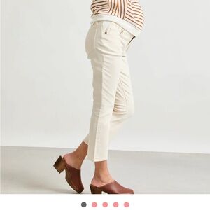 Hatch Cream Ankle Cropped Pants